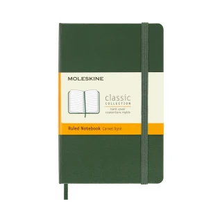 【MOLESKINE】經典硬殼橫線口袋型筆記本- 綠(筆記本)