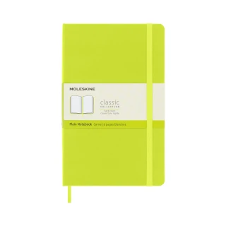 【MOLESKINE】經典硬殼空白L型筆記本- 亮綠(筆記本)