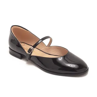 【Pineapple Outfitter】相見恨晚自然弧線瑪莉珍鞋FICO(鏡黑色)