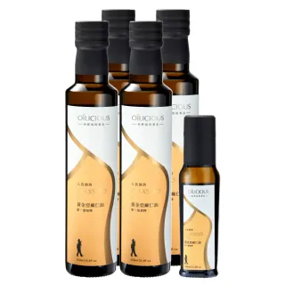 【人良油坊】第一道冷壓初榨油 黃金亞麻仁油250mlx4入+100mlx1入(可生飲 素食Omega3 木酚素 補充)