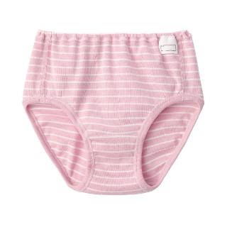 【MUJI 無印良品】兒童針織內褲(粉紅橫紋/淺藍橫紋)