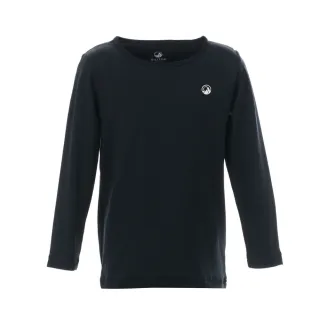 【Hilltop 山頂鳥】童款ZISOFIT POLYGIENE抗菌吸濕快乾保暖彈性長袖圓領衛生衣 黑｜PH56XC61ECA0