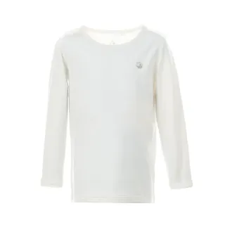 【Hilltop 山頂鳥】童款ZISOFIT POLYGIENE抗菌吸濕快乾保暖彈性長袖圓領衛生衣 白｜PH56XC61ECB0