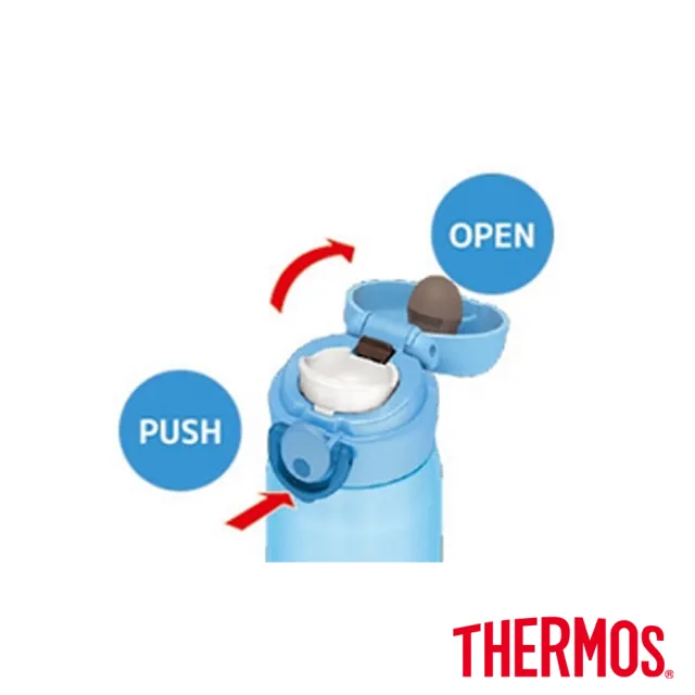 【THERMOS 膳魔師】買1送1_不鏽鋼輕量彈蓋保溫瓶500ml+350ml(JNR-501/502+JNR-350/351)