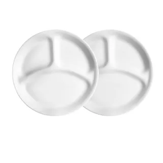 【CorelleBrands 康寧餐具】經典純白餐具超值組-多款可選(211餐盤/減脂餐盤/分隔盤/碗/餐盤-均一價)