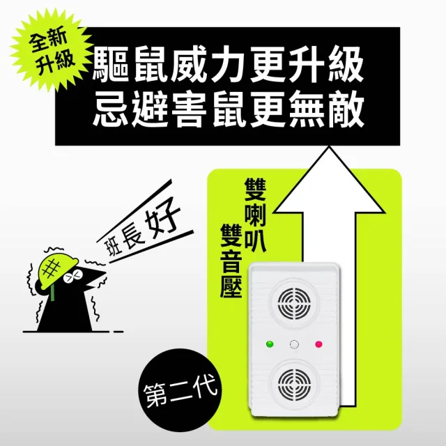 【Digimax】超級驅鼠班長 威豹II超音波驅鼠器 UP-11AK 三入組(適用70坪)