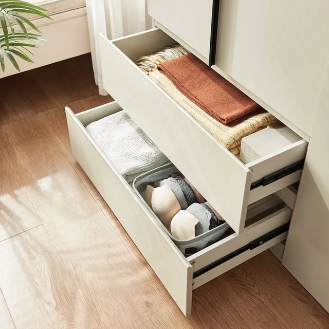 【hoi! 好好生活】Linsy魔方系列雙門雙抽衣櫃 OI3D