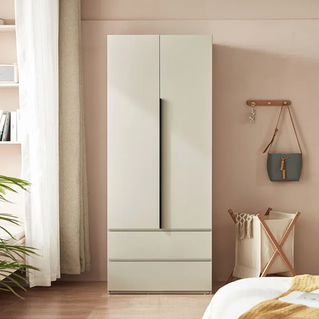 【hoi! 好好生活】Linsy魔方系列雙門雙抽衣櫃 OI3D