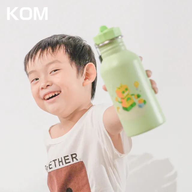 【KOM】夢想系列｜不鏽鋼兒童雙層隔熱碗1入組(碗*1+304湯匙*1+水壺*1+便當袋*1 夢想系列)