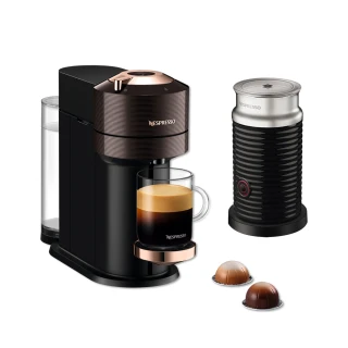 【Nespresso】momo獨家！臻選厚萃Vertuo NEXT輕奢款膠囊咖啡機奶泡機組合_多色任選 入厝(瑞士頂級咖啡品牌)