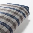 【MUJI 無印良品】棉法蘭絨被套/D 成品尺寸:W185×L210 cm 附拉鍊(灰格紋/米色格紋/紅格紋/深藍格紋)