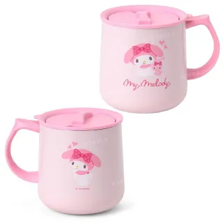 【小禮堂】Sanrio 三麗鷗 保溫馬克杯附蓋 360ml 好友款 Kitty 美樂蒂 大耳狗 酷洛米(平輸品)