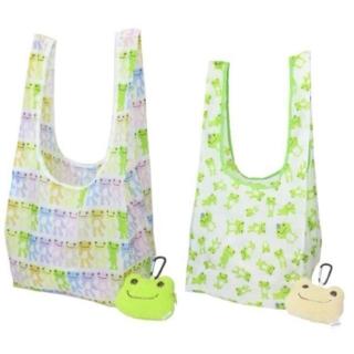 【小禮堂】Pickle the frog 泡菜蛙 絨毛玩偶造型環保購物袋 大臉款(平輸品)