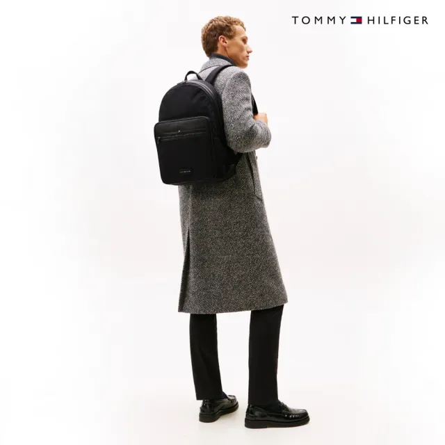 【TOMMY HILFIGER】官方旗艦館休閒背包_黑色