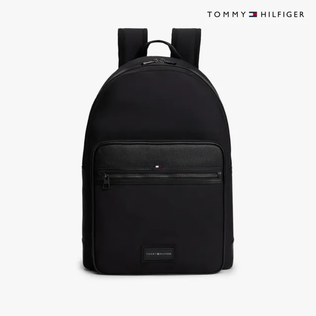 【TOMMY HILFIGER】官方旗艦館休閒背包_黑色