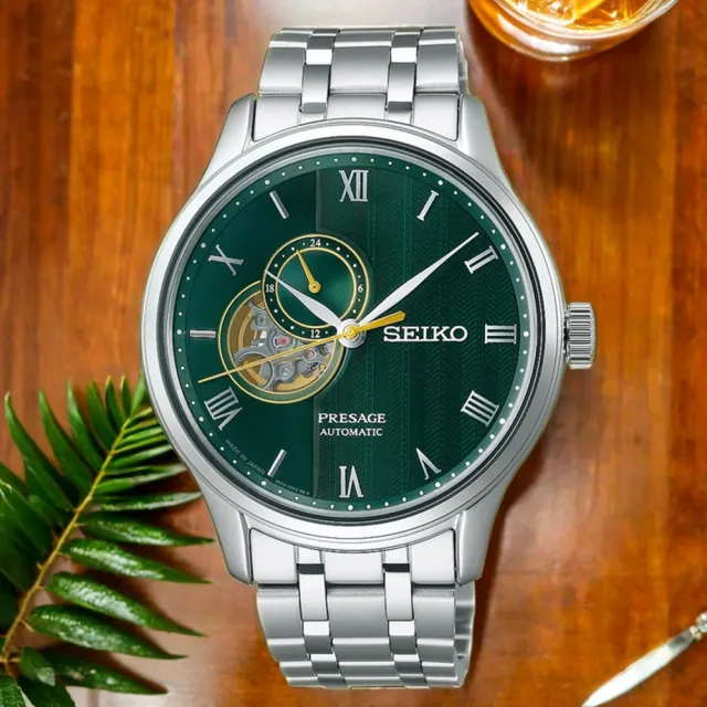 【SEIKO 精工】Presage 日式庭園機械錶-41.8mm 開學禮 送禮 推薦(SSA463J1/4R39-00W0G)