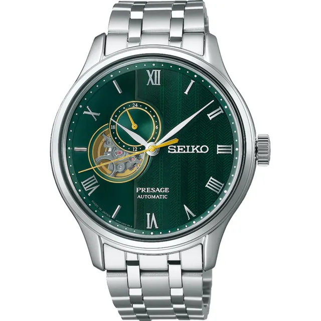 【SEIKO 精工】Presage 日式庭園機械錶-41.8mm 開學禮 送禮 推薦(SSA463J1/4R39-00W0G)