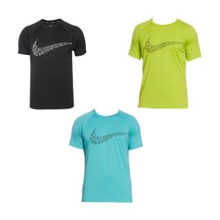 【NIKE 耐吉】成人男性短袖防曬衣 JDI SWOOSH 001黑/312亮綠/339藍綠(時尚 DRI-FIT 吸濕 排汗 速乾 抗UV)