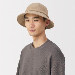 【MUJI 無印良品】吉貝木棉混燈芯絨平頂有簷帽(米色/磚紅/黑色)