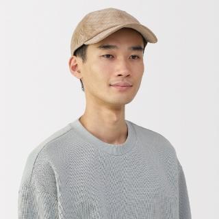 【MUJI 無印良品】吉貝木棉混燈芯絨棒球帽(米色/磚紅/黑色)