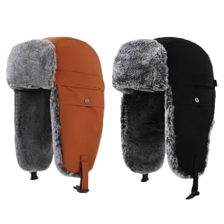 【MUAN】戶外騎行防風雷鋒帽 加絨保暖護耳帽 遮耳保暖防風帽 飛行帽男女 滑雪帽