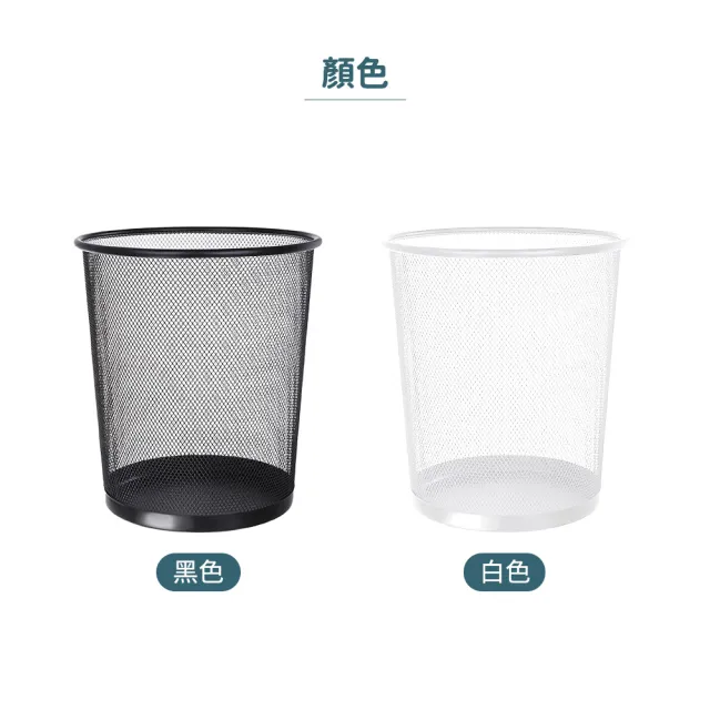 【撥撥的架子】16L 圓型大網狀垃圾筒 工業風垃圾桶 垃圾筒 金屬垃圾桶 居家置物桶(工業風垃圾桶)