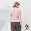 【MYVEGA 麥雪爾】MA微光澤立領壓紋百搭上衣-共三色(日系/女上衣/內搭衣/女長袖上衣)