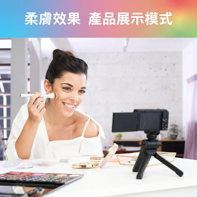 【SONY 索尼】ZV-1 Vlog 數位相機 GP-VPT3手持握把組合(公司貨 保固18+6個月)