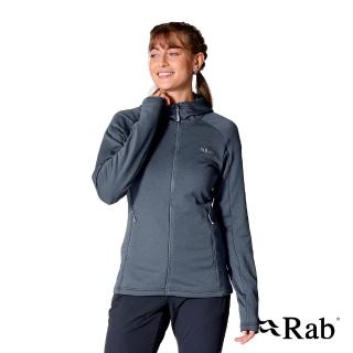 【RAB】Covex Hoody Wmns 保暖透氣刷毛連帽外套 鋼鐵藍 女款 #QFG49