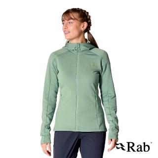 【RAB】Covex Hoody Wmns 保暖透氣刷毛連帽外套 深無花果綠 女款 #QFG49
