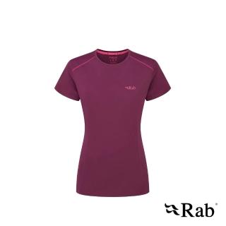 【RAB】Force Tee Wmns 圓領短袖透氣排汗衣 女款 桑葚紫 #QBL06