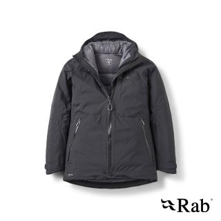 【RAB】Optical Down Jacket Wmns 滑雪防水羽絨連帽外套 女款 黑色 #QWI64
