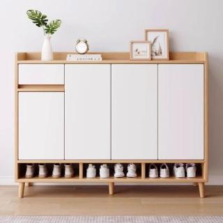 【匠俱】鞋櫃 90*30*100CM(實木鞋櫃 鞋架 多層鞋櫃 一體櫃 玄關櫃 家用鞋櫃)