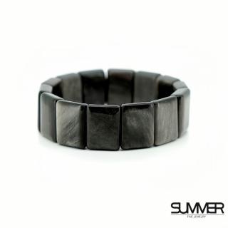 【SUMMER 寶石】避邪擋煞防小人銀曜手排(19MM)