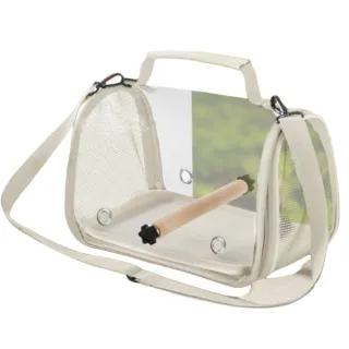 【森田小倉】鸚鵡包小鳥外出包透明透氣(倉鼠 龍貓 蜥蜴等小動物 可視安全感)