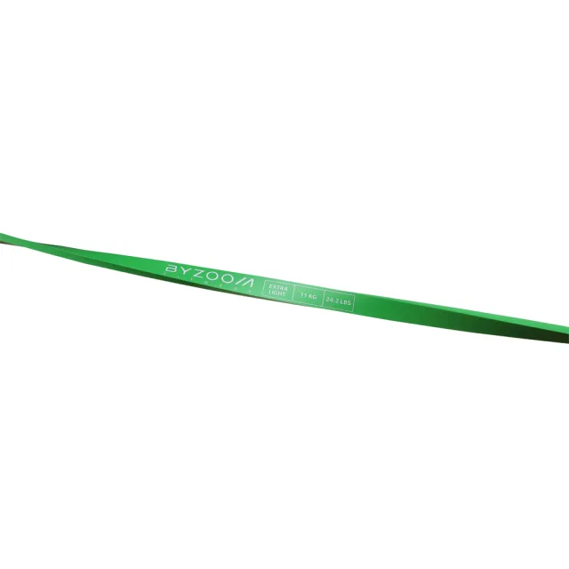 【BYZOOM FITNESS】高效環狀彈力帶 extra light 11KG / 24.2LB(綠)