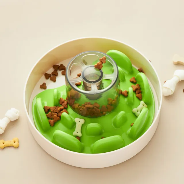 【PetDreamHouse】旋轉益智慢食碗-UFO迷宮(慢食碗推薦 嗅聞益智玩具)