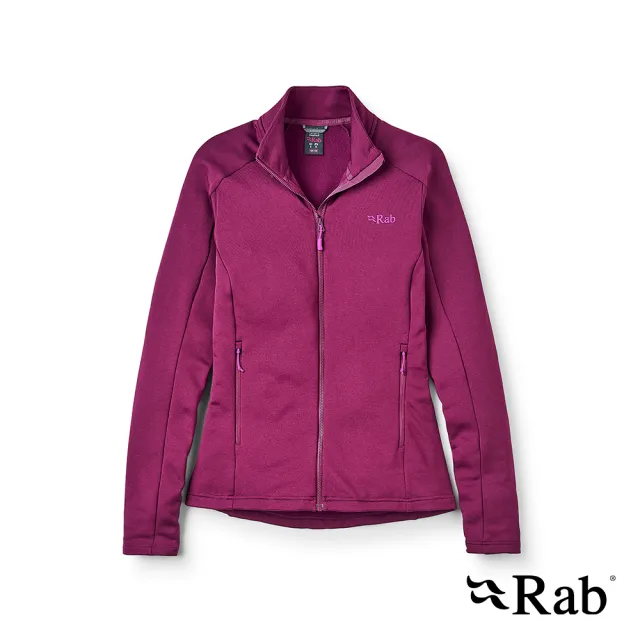【RAB】Covex Jacket Wmns 保暖透氣刷毛立領外套  桑葚紫 女款 #QFG51