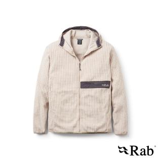 【RAB】Ramshaw Hoody 格紋刷毛連帽外套 鵝卵石白 男款 #QFG74