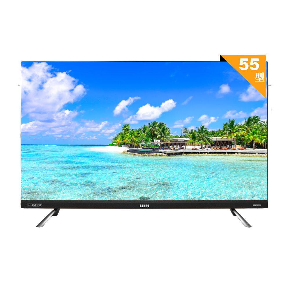 【SAMPO 聲寶】55型4K QLED量子點新轟天雷聯網液晶顯示器(QM-55QC230 福利品)