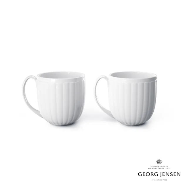 【Georg Jensen 喬治傑生】BERNADOTTE 馬克杯 2件(瓷)