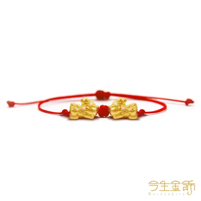 【今生金飾】錦球迷你Q貔貅(黃金串珠手繩 網路限定)