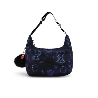 【KIPLING官方旗艦館】KIPLING X PEANUTS 雙拉鍊實用肩背包-NIKKI