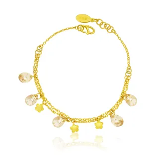 【今生金飾】濃情花語手鍊(黃金手鍊)