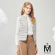 【MYVEGA 麥雪爾】MA珍珠領/小香風領輕保暖白鴨絨V領圓領兩穿羽絨背心-二款任選(羽絨/背心/輕量背心/外套)