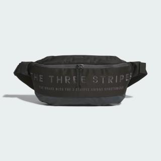 【adidas 愛迪達】Word Waist Bag 腰包 小包 斜背包 黑(JL5137)