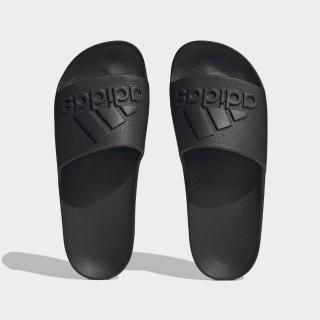 【adidas 愛迪達】Adilette Aqua 男女 涼拖鞋 運動 休閒 夏天 海灘 泳池 快乾 舒適 黑(IF7371)