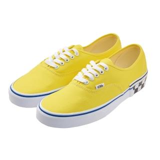 【VANS】Authentic 平底素面 帆布鞋 男 黃色 潮流 5孔綁帶 低筒 休閒鞋 滑板鞋 VN0A38EMVJS