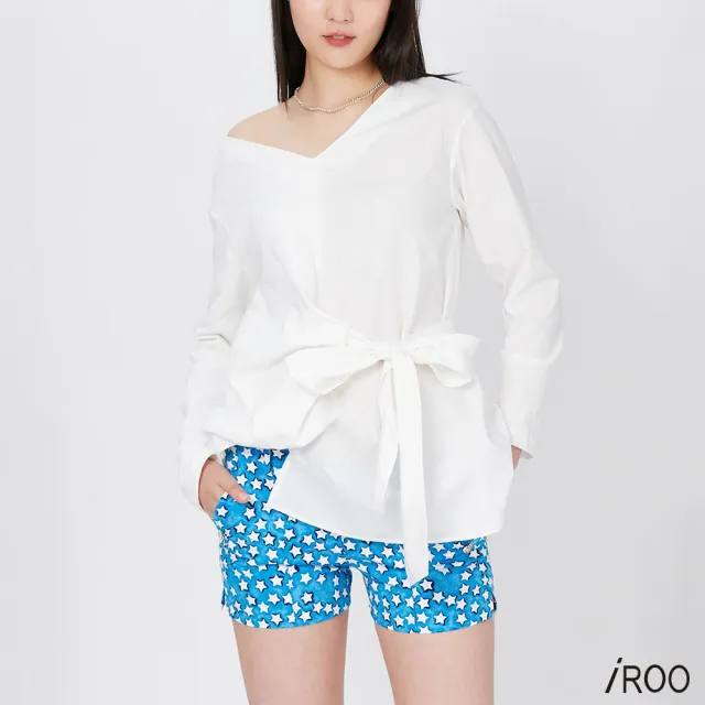 【iROO】前綁帶設計上衣