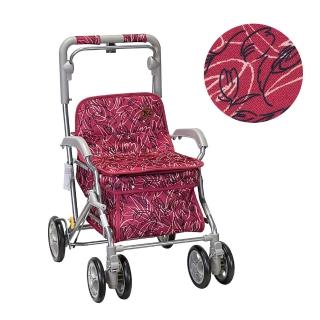 【Rollker 羅克】購物車 助行車 助步車 手推車 購物推車 折疊收納 步行輔助車 銀髮族(NO.167)